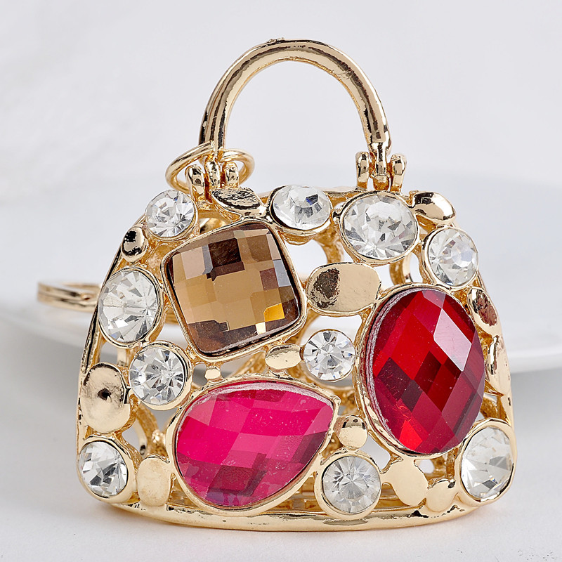 Christmas-Gifts-Key-Chain-Cute-Handbag-Jewelry-Car-Keychain-Bag-Keyring-Crystal-Novelty-Items-Zinc-Alloy