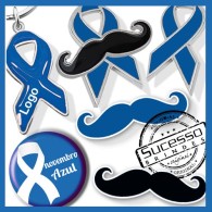 A Sucesso Brindes é fabricante de pins, broches e chaveiros para campanha Novembro Azul, combate ao câncer de próstata.